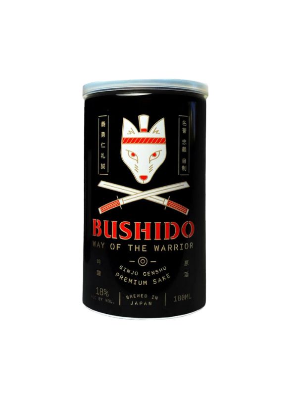 Bushido "Way of the Warrior" Ginjo Genshu Sake 180ml Can (Kyoto, Japan)