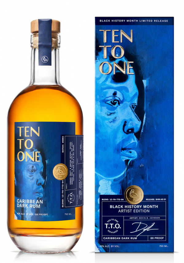 Ten to One 8 Year Rum "Black History Month" (Caribbean)